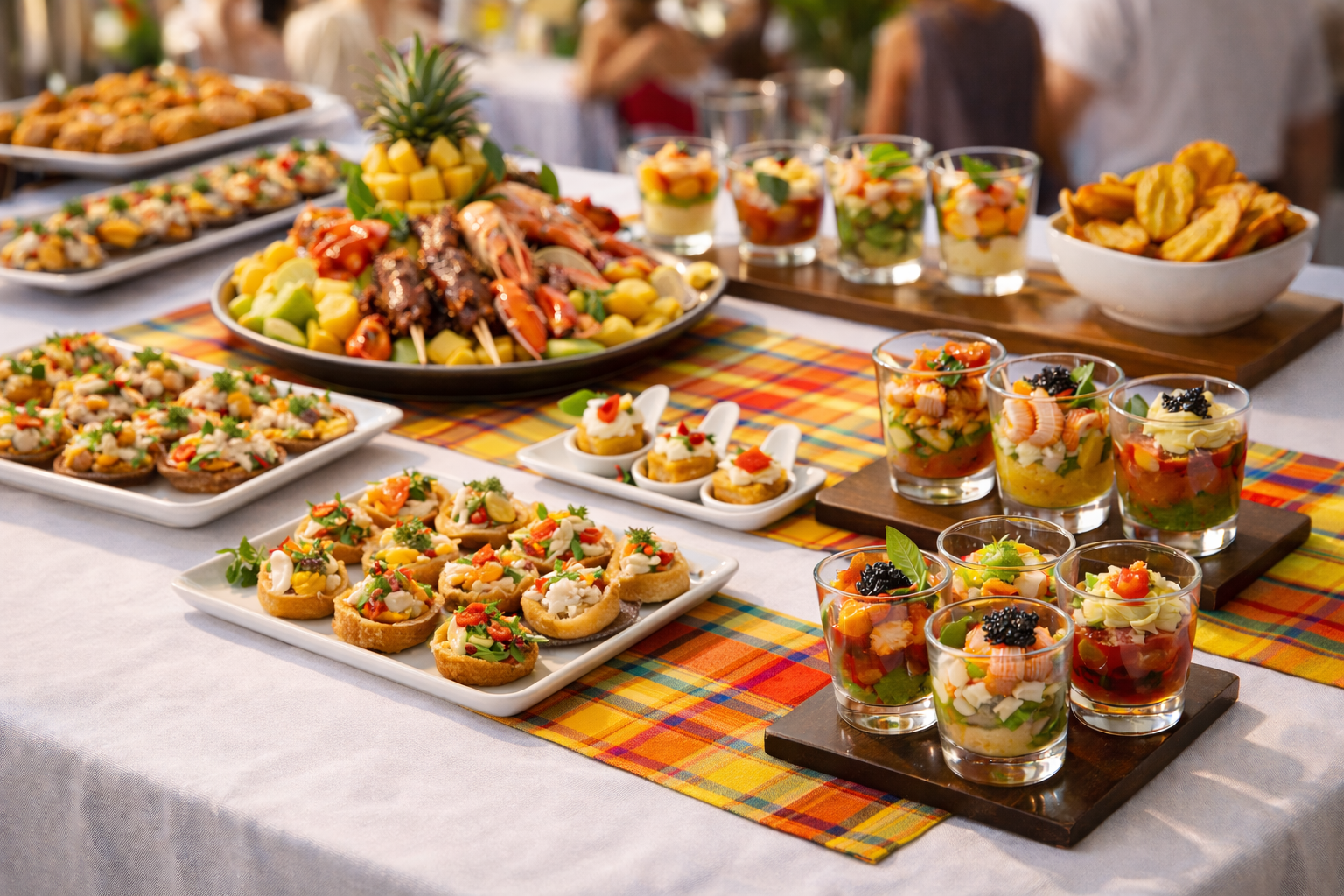 Buffet antillais pièces cocktail
